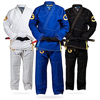 【中古】【輸入品・未使用】ゴールドBJJ Jiu Jitsu Gi???Ultra StrongゴールドWeaveプレミアム着物???IBJJF Competition承認Uniform A4 ブルー