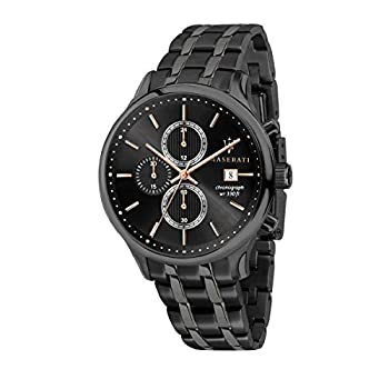 【中古】【インポート品・未当て嵌める】MASERATI OROLOGIO GENTLEMAN CRONOGRAFO UOMO ACCIAIO NERO R8873636003