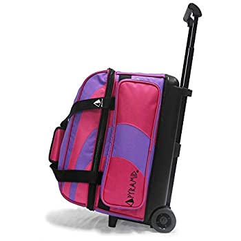 【中古】【インポート品・未当て嵌める】Pyramid Path 晴れ晴れしい ダブル巻き オーバーサイズアクセサリーポケットボーリングバッグ(パープル/熱っぽいさくら色)