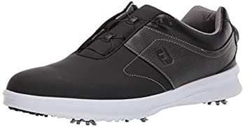 【中古】【インポート品・未当て嵌める】FootJoy メンズ コンツアーシリーズ ボア ゴルフシューズ%ｶﾝﾏ% 濃灰色%ｶﾝﾏ% 10