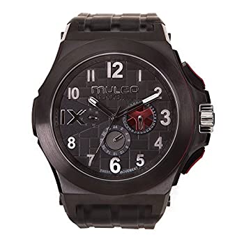 【中古】【輸入品・未使用】Mulcoメンズmw5???4379???026?Blacksteelシリコンストラップウォッチ｜スカイマーケットプラス