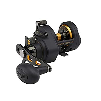 【中古】【インポート品・未当て嵌める】Penn FTHII12SD Penn Fathom II Star Drag 過ぎ来し方のフィッシングリール 黒いこと ゴールド