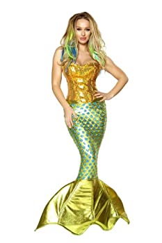 【中古】【輸入品・未使用】Siren of the Sea Costume 海の大人用コスチュームのサイレン♪ハロウィン♪サイズ：Large