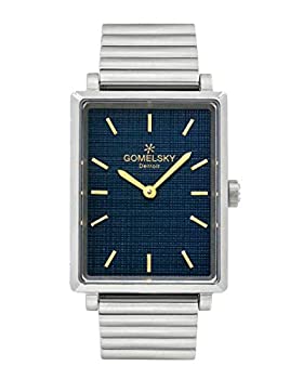 【中古】【インポート品・未当て嵌める】Gomelsky by Shinola レディースステンレススチールケース ブルーダイヤルウォッチ 受け売り:$800.00 スチール写真