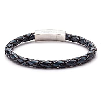 【中古】【インポート品・未当てはめる】Tateossian 青碧 イタリアンレザーブレスレット%ｶﾝﾏ% なめし革%ｶﾝﾏ%