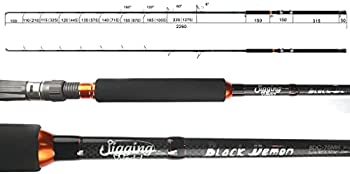 【中古】【インポート品・未当てはめる】Jigging World黒いことDemon召し使い魚/黒いこと魚極点???bdc7.5?m