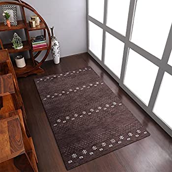 【中古】【輸入品・未使用】rugsotic Carpets Hand Knottedルームウール5?' X 8?'エリアラグソリッドブラウンl00236 5' x 8' ブラウン L00236L0004A9 91,009円