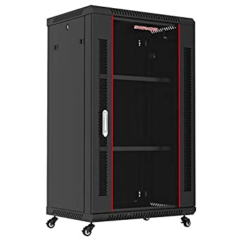 【中古】【インポート品・未当てはめる】Sysracks 18U 450粍 奥ふかさ18in ウォールマウントネットワーク ITサーヴァー仕合わせ 押し込み エンクロージャラック