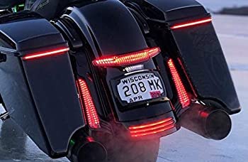 【中古】【輸入品・未使用】Ciro Latitude テールライト ナンバープレートホルダー (ブラック) 14-UP