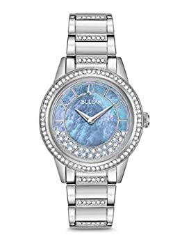 【中古】【インポート品・未当て嵌める】BULOVA マザーオブパール ステンレススチールウォッチ 96L260