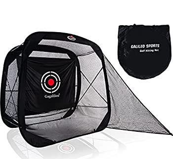 【中古】【輸入品・未使用】Galileo ゴルフヒッティングネット トレーニング補助 ポータブルドライビングレンジ ゴルフ練習ネットケージ 裏庭 運転 屋内用 ターゲット付き|スカイマーケットプラス