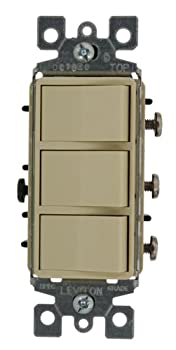 【中古】【インポート品・未当て嵌める】Leviton 15?A、120?V、デコラブランドスタイル単極、AC組みあわせ取り替えっこ、商用品位 1755-2I 1