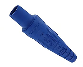 【中古】【輸入品・未使用】Leviton 16-seriesテーパ鼻取り外し可能???cam-typeコネクター???メスプラグ???CONTACTとInsulator???with Double Set Screw Termination ブルー