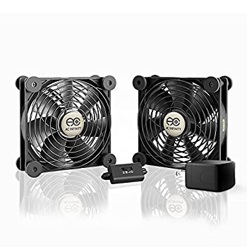 【中古】【輸入品・未使用】AC Infinity (AC インフィニティー) マルチファン S7-P 静音 デュアル 120mm AC電源ファン スピードコントロール機能搭載 UL認定 レシーバー DVR|スカイマーケットプラス