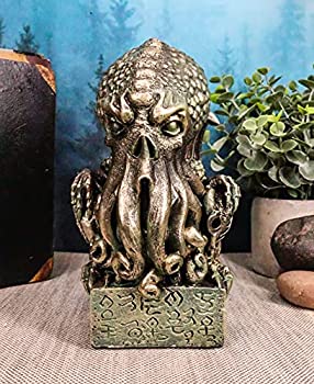 【中古】【輸入品・未使用】Ebros 海のテラー クトゥルフの呼び声 スカルフィギュア 高さ7インチ クラーケン 海 モンスター オクトパス 彫刻 古代の海の装飾 像|スカイマーケットプラス