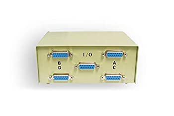 【中古】【輸入品・未使用】Kentek DB15 4ウェイ 手動データスイッチボックス 15ピン I/O ABCD メスポート PC MAC モニター MIDI デバイス 周辺機器用 16,617円