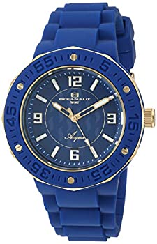 【中古】【インポート品・未当て嵌める】Oceanaut レディース「Acqua」石英 ステンレス鋼スチール写真とシリコンファッションウォッチ 色つや：青み（模範例：OC0223）