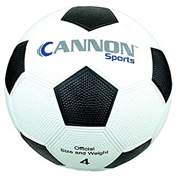 【中古】【輸入品・未使用】Cannon Sports ブラック/ホワイト ペブルドラバーサッカーボール Size 4|スカイマーケットプラス