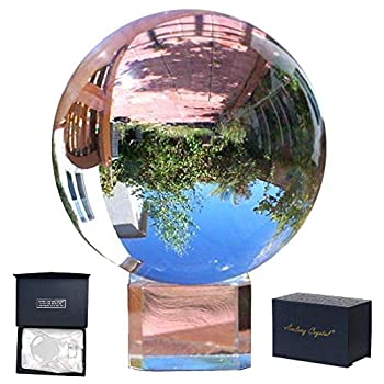 【中古】【インポート品・未当て嵌める】思い入れるどんぶり鉢Globe 80?粍、読みやすい、無料水晶照明ランプby Amlong水晶