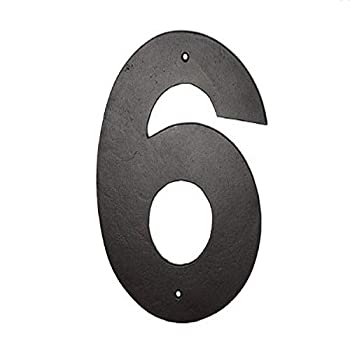 【中古】【輸入品・未使用】Montague Metal Products HHN-6-16 16 In. Helvetica Modern Font Individual House Number 6｜スカイマーケットプラス