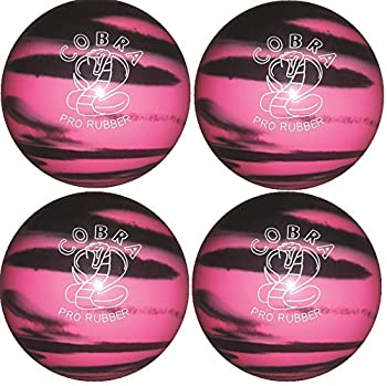 【中古】【輸入品・未使用】EPCO キャンドルピン ボーリングボール - Cobra Pro Rubber ピンク&ブラック - ボール4個 4 1/2 inch- 2lbs. 6oz.｜スカイマーケットプラス