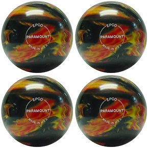【中古】【輸入品・未使用】EPCO Candlepin Bowling ball- Marbleized???ブラック、レッド&イエロー4つボール|スカイマーケットプラス