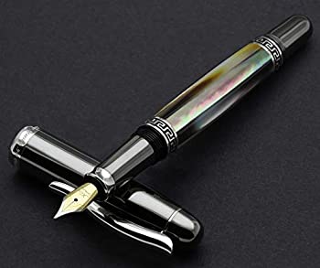 【中古】【インポート品・未当て嵌める】Xezo Maestro 並み並み筆 玉虫色のタヒチ産黒いこと真珠層 (Maestro Black MOPウォルフラムFPL-1)同じ2つはない