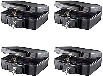 【中古】【輸入品・未使用】SentrySafe H0100 耐火ボックス 防水ボックス キーロック付き 0.17立方フィート (4個パック)|スカイマーケットプラス