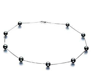 【中古】【インポート品・未当てはめる】PearlsOnly???Tin Cup黒いこと7???8?粍 AAA性質Japaneseアコヤ14?K白いことゴールド育てる真珠頸飾り