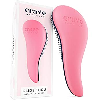 【中古】【インポート品・未当て嵌める】クレイブナチュラルズ グライド御櫛もつれ取りけすヘヤーブラシ  並行輸入品