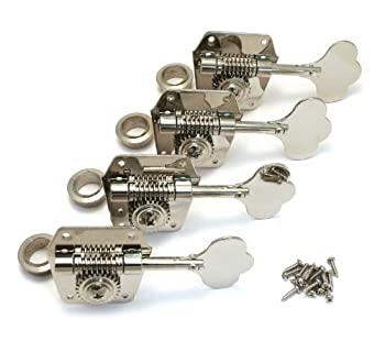 【中古】【輸入品・未使用】Fender パーツ Pure Vintage Bass Tuning Machines%ｶﾝﾏ% Nickel-Plated Steel%ｶﾝﾏ% (4)