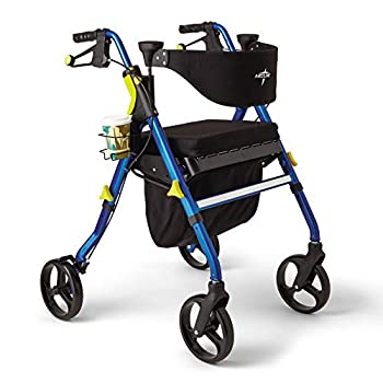 【中古】【インポート品・未当てはめる】Medline MDS86845B ROLLATOR%ｶﾝﾏ% Empower%ｶﾝﾏ% Blue by Medline