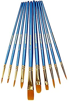 【中古】【輸入品・未使用】(1 Pack) - Artlicious - 10 Hand Made All Purpose Nylon Hair Brush Set - Acrylic%ｶﾝﾏ% Oil%ｶﾝﾏ% Watercolour Paints