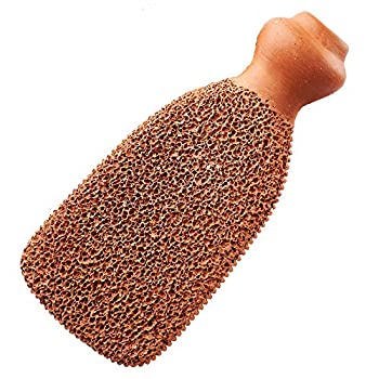 【中古】【輸入品・未使用】2-Sided Terra-Cotta Foot Scrubber by Gilden Tree