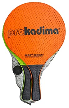 【中古】【輸入品・未使用】Pro Kadima Paddle Ball Set (Assorted Colors) (Neon Orange/Green)