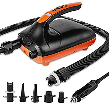【中古】【輸入品・未使用】Tuomico Max 20 PSI SUP 電動エアポンプ デュアルステージ膨張&収縮 LCDデジタル電動ポンプ 6ノズル付き スタンドアップパドルボード ボート ウ 39,723円