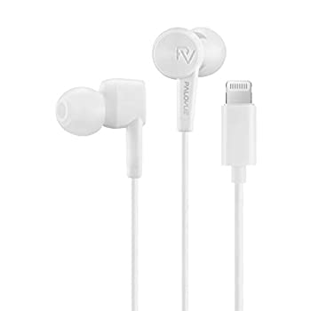【中古】【インポート品・未当て嵌める】PALOVUE雷光 ハイレゾ イヤ電話機 マイクロホン/遠隔操作付き添い人 ステレオイヤフォン 音の大きさ自然調整 電話を掛ける返事をする能力のある iPhone Lightning イヤ電話機 MFi公証 iP