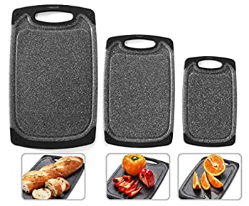 【中古】【輸入品・未使用】キッチン用リバーシブルまな板3点セット。 BPAフリー、食器洗い機対応、非多孔質。 Home & Kitchen Essentials製。