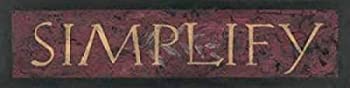 【中古】【輸入品・未使用】Simplifyポスター印刷by Stephanie Marrott ( 12?x 36?)