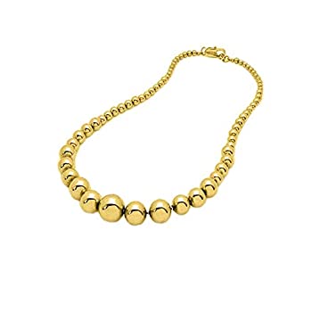 【中古】【インポート品・未当てはめる】Verona Jewelers 14K 黄色ゴールド グラデーションビーズボールネックレスチェーン レディース