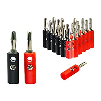 【中古】【輸入品・未使用】CenryKay バナナプラグスピーカー 4mm オーディオスピーカー ワイヤケーブルコネクターケーブルプラグ (赤10+黒10)｜スカイマーケットプラス