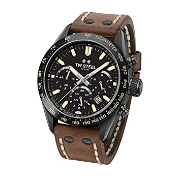 【中古】【インポート品・未当て嵌める】TW Steel Chrono Sports ステンレス鋼スチール写真 日本製石英 シリコンストラップ 赤銅色 22 カジュアルウォッチ (ひな形:CHS1)