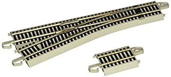 【中古】【輸入品・未使用】Bachmann Trains E-Z COMMAND DCC 装備 #4 TURNOUT - 左 - ニッケルシルバー E-Z トラック グレーロードベッド付き - HOスケール|スカイマーケットプラス