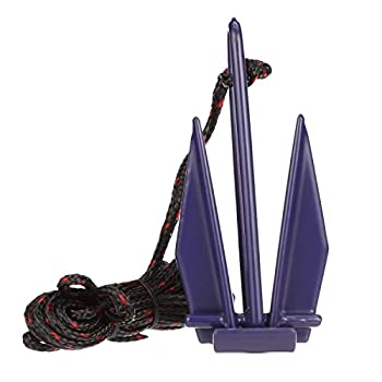 【中古】【輸入品・未使用】Seachoice 41160 PWC フルークアンカーキット - ビニールコーティングされたフルークアンカー、25フィートのアンカーラインとストレージバッグ付