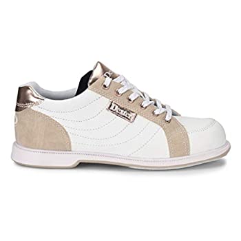 【中古】【インポート品・未当てはめる】Dexter Groove IV お上さん用原油生産シューズ ホワイトヌバック サクラ色ゴールド