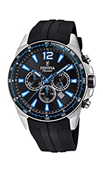 【中古】【インポート品・未当て嵌める】Festina Men\u0027s The Originals F20376-2F37 Black Silicone Quartz Dress Watch