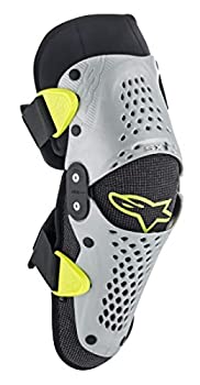 【中古】【輸入品・未使用】Alpinestars ユースSX-1オフロードモトクロス膝プロテクター シルバー/イエロー L/XL｜スカイマーケットプラス