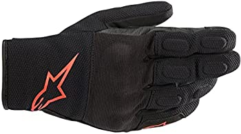 【中古】【輸入品・未使用】alpinestars(アルパインスターズ) バイクグローブ 1030 BLACK RED FLUO (サイズ:2XL) S-MAX(Sマックス)DRYSTARグローブ 3527620