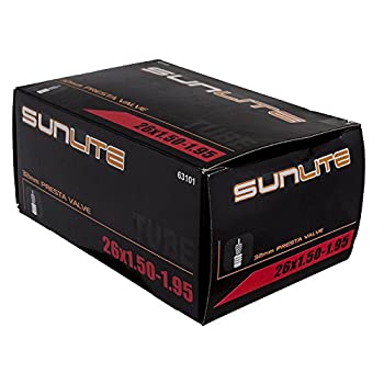 【中古】【輸入品・未使用】Sunlite標準Presta Valveチューブ、ブラック