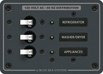 【中古】【輸入品・未使用】青い海 - システムズ8058 Acの3ポジショントグル回路ブレーカパネル（ホワイトスイッチ）